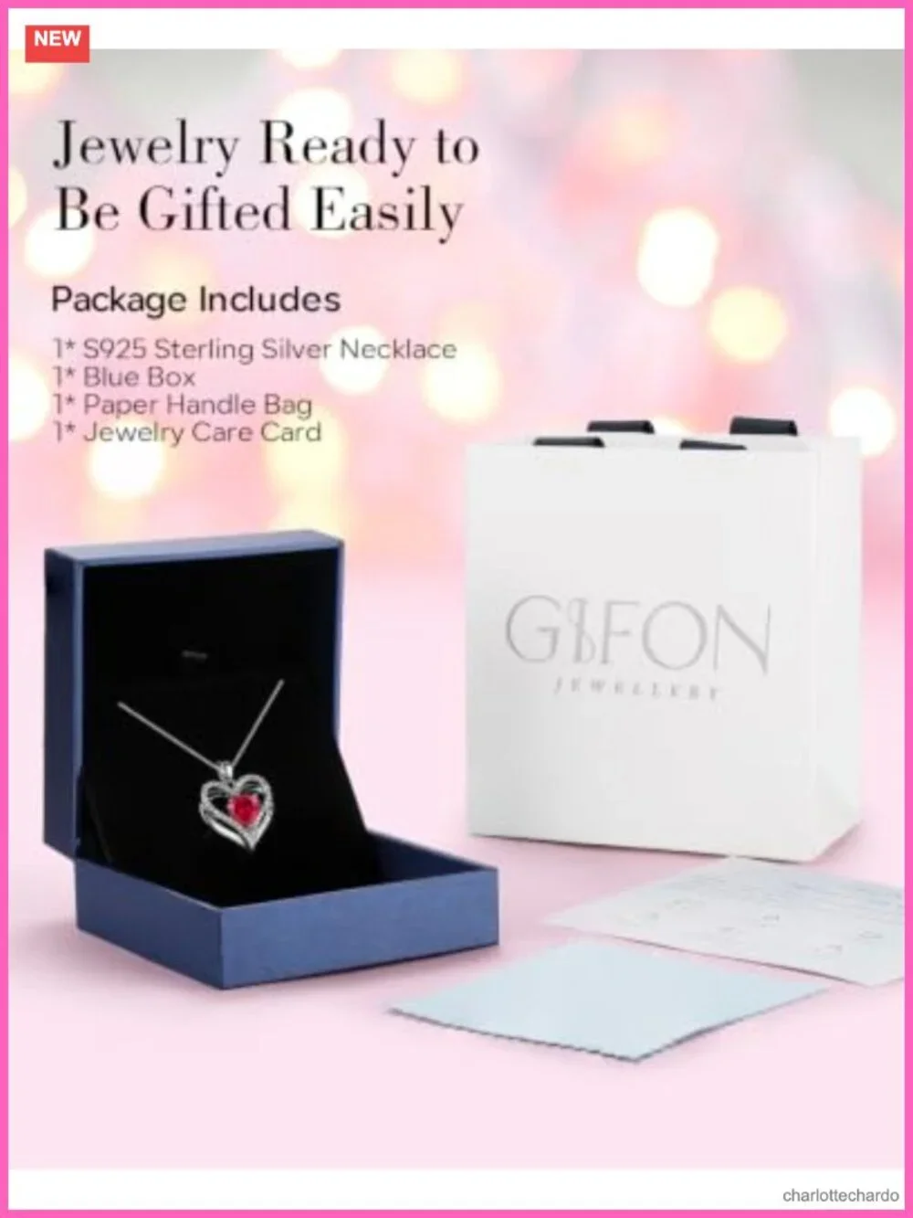 925 Sterling Silver Heart Pendant Necklace for Women Anniversary Gift